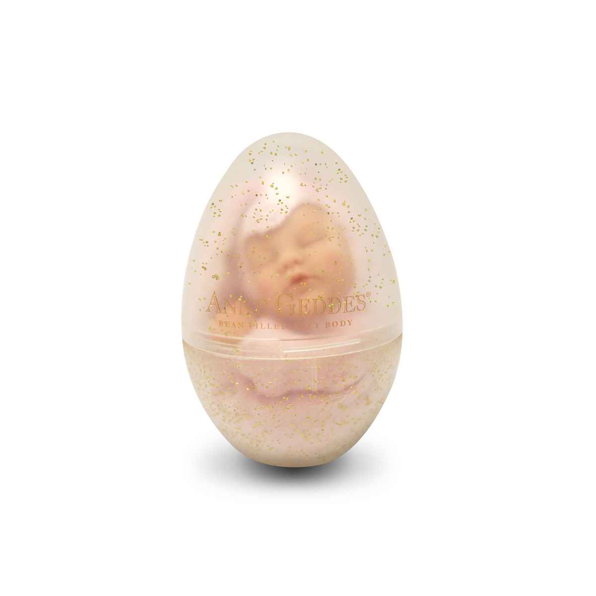 Anne Geddes 579303 Caramel Bear in Gold Glitter Egg 9 inch Baby Doll BNIB 